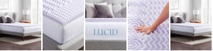 Lucid 5-Zone Lavender Memory Foam Mattress Topper, Twin